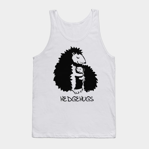 'Hedgehugs Hedgehog Hugging' Sweet Hedgehog Gift Tank Top by ourwackyhome